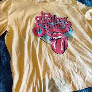Rolling Stones Graphic Tee XXXL Yellow Studded Tongue Shirt